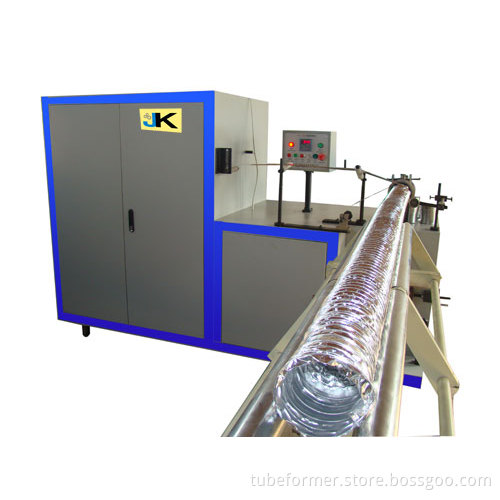 Aluminum flexible duct machine